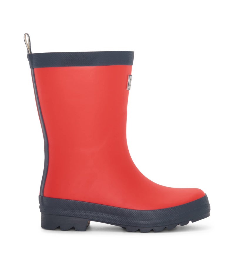 Hatley Unisex Kids Rain Boots, Red, 1 Big Kid - Image 3
